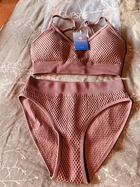 Cupshe cocoa brown swim suit